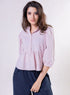 Collar Band Attached Half Sleeve Cotton Top